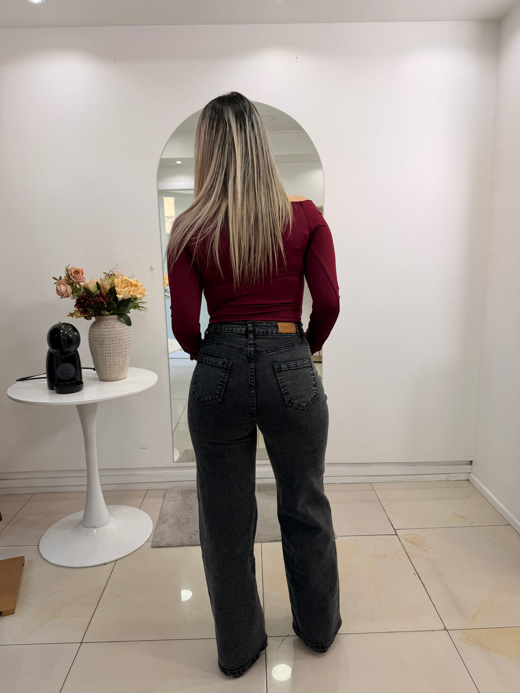 WIDE LEG GRAFITO
